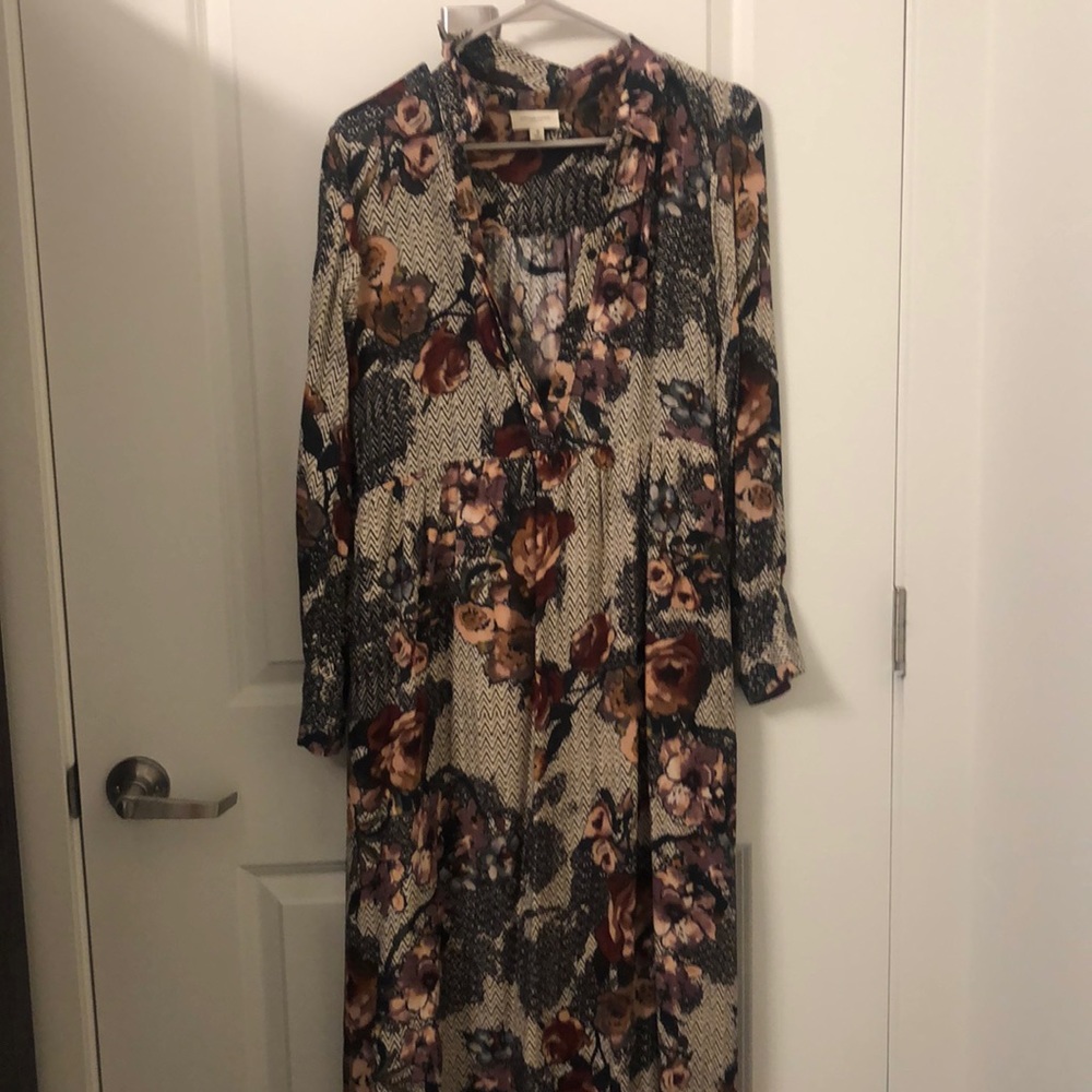 Orange Creek Maxi dress with flowers and detail